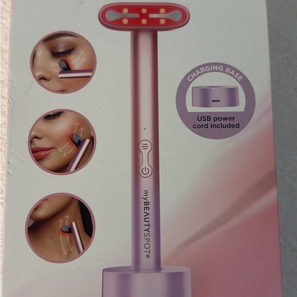 Pink Skincare Tool for Targeted Facial Care